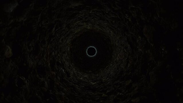 Falling into the dark unknown.