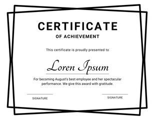 Appreciation Certificate Template: Recognize Achievements with Style, Modern Editable SVG