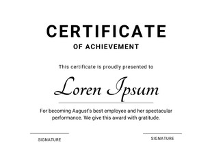 Appreciation Certificate Template: Recognize Achievements with Style, Modern Editable SVG