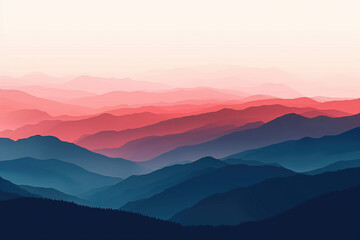 Abstract mountain range background