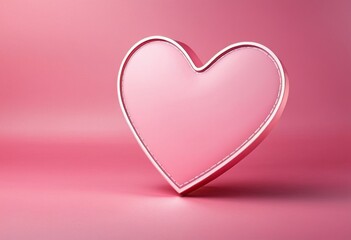 pink heart on a pink background
