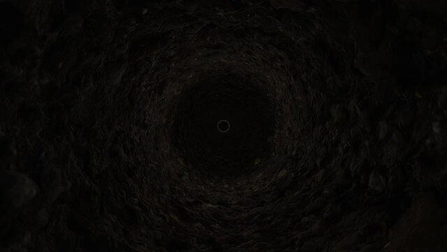 Light of the sky at the end of the dark tunnel.