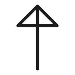 Element arrow abstract black