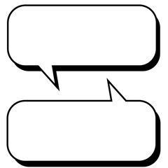 Naklejka premium bubble speech for comic and chat