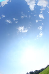 Green sunny landscapes in Czech republic