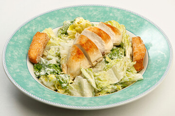 Caesar salad with chicken