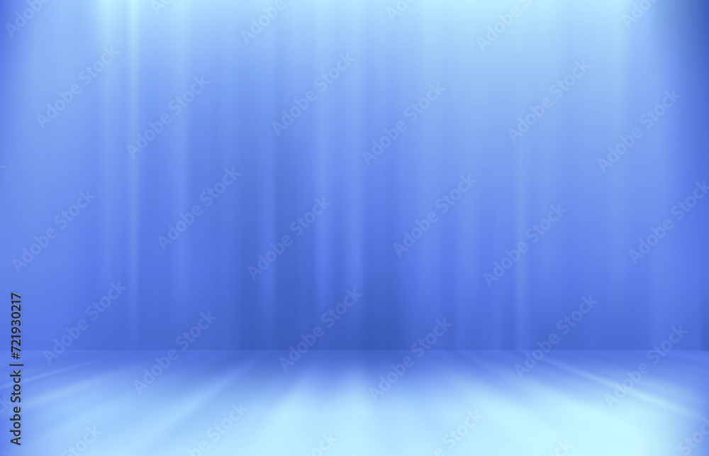Leinwandbilder abstract blue studio with copy space. design product template. 3d design vector mockup