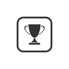 Trophy, Champion cup icon isolated on transparent background