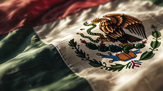 Authentic image of the Mexican banner.