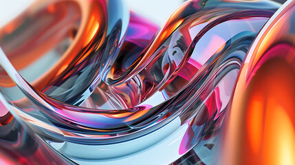 A captivating 3D abstract render featuring vibrant colors and mesmerizing shapes.