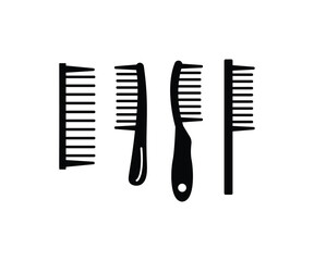 hair clipper comb icon vector design black simple flat modern illustrations collections isolated