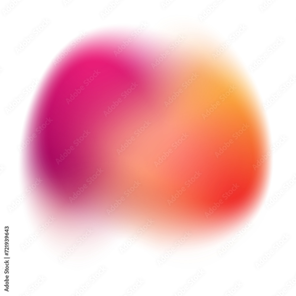 Wall mural liquid gradient blur shape