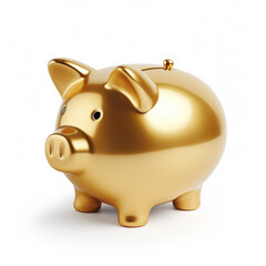 A golden piggy bank.