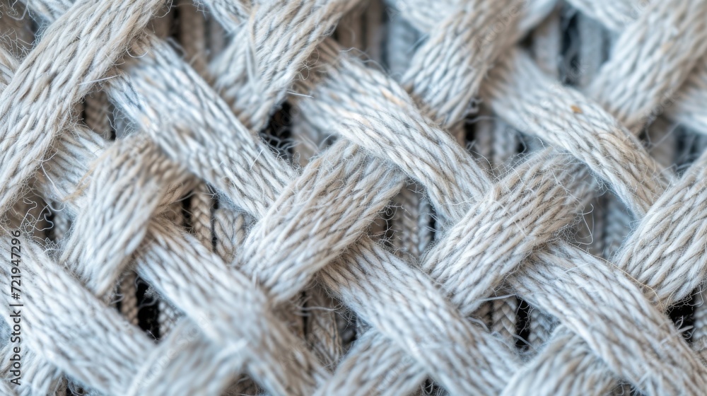 Poster Delicate threads intertwine to create a mesmerizing textile, a testament to the intricate art of weaving and the beauty of fabric