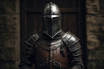 a person in a suit of armor