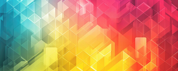 Fototapeta premium Colorful geometric background