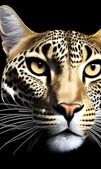 portrait of a leopard. generative ai