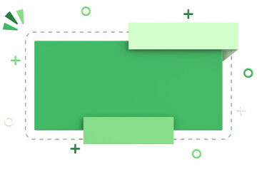 Sale banner. 3D banner design. 3D illustration.