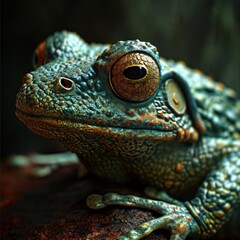 Fototapeta premium a close up of a frog