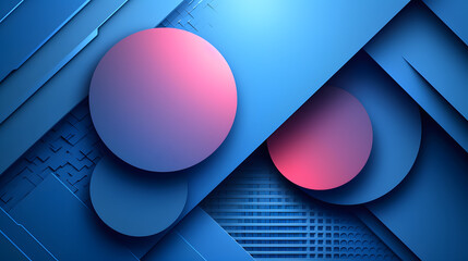 Blue shapes lines geometric abstract pattern flat background wallpaper