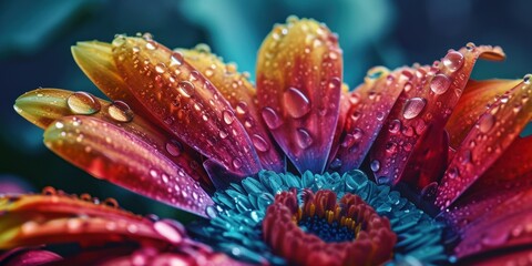 a close up of a flower