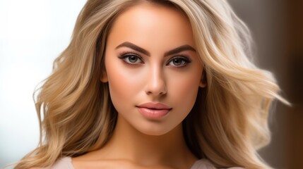 Naklejka premium a woman with blonde hair