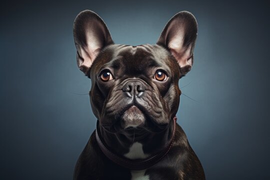 a close up of a dog