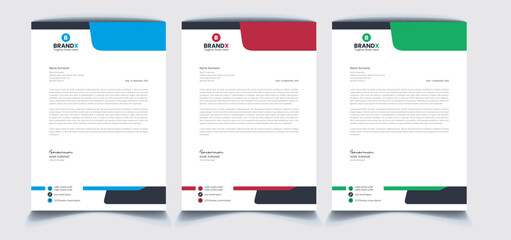 Corporate Letterhead Design Templates 