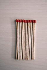 Open box of Matchsticks 