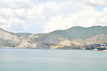 Crimean landscape. View of the mountains in the Sudak area