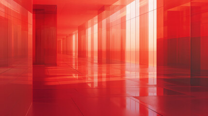 Red style indoor environment.