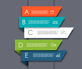 Infographic design template with place for your data. Vector illustration.