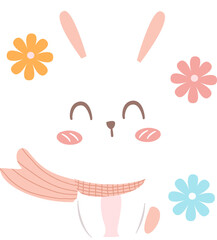 Easter day and spring elements