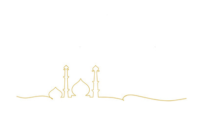 Ramadhan kareem icon. Ramadhan kareem icon in line art. Ramadhan kareem icon for background.