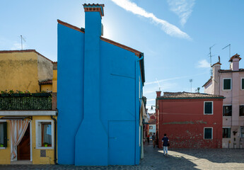 Colourful Houses In Burano, Venetian Lagoon, Italy