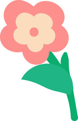 pink flowers. spring decoration nature. Flower garden bloom flat vector. Spring colorful garden flowers. Eps 10