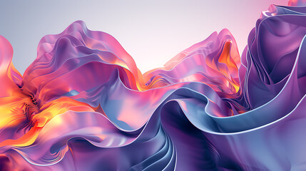A visually captivating 3D abstract render with intricate patterns and vibrant colors.