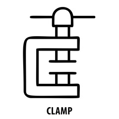 Clamp, tool, equipment, construction, woodworking, grip, fasten, fix, repair, secure, metal, carpentry, hardware, holding