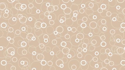 Brown seamless pattern with white circles