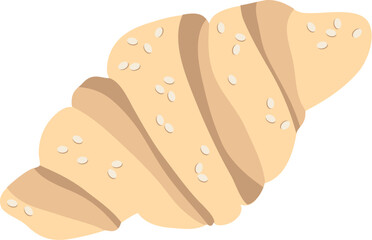croissant. coffee cup and hot drink mug vector symbols. Coffee shop design elements. Cafe and restaurant . Eps 10