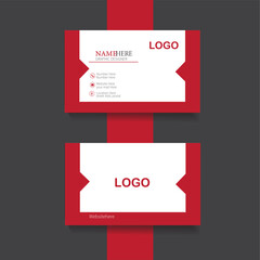 Futuristic business card design. double sided business card design template.