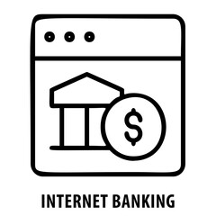 Internet banking, online banking, finance, internet banking icon, digital finance, financial technology, online transaction, internet banking symbol, banking services, online payment, financial