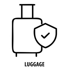 Luggage, suitcase, travel, luggage icon, baggage, travel bag, suitcase symbol, journey, travel symbol, vacation, luggage concept, tourism, travel gear, luggage tag, trip