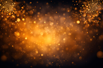 Fototapeta premium Amber glow particle