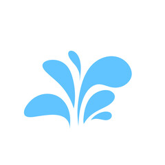 Water Splashes And Water Drops Vector Illustration