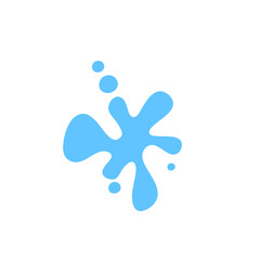 Water Splashes And Water Drops Vector Illustration