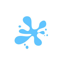 Water Splashes And Water Drops Vector Illustration