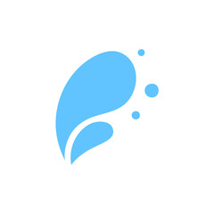 Water Splashes And Water Drops Vector Illustration
