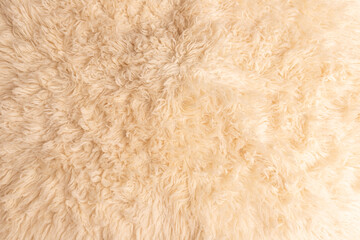 Background for a newborn photo shoot. Milky background.For newborns.Natural fur.