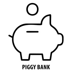 Piggy bank, savings, piggy bank icon, finance, money, savings icon, financial planning, investment, piggy bank symbol, money box, thrift, financial security, wealth, coin bank